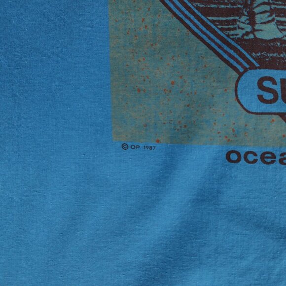 Vintage Ocean Pacific Surf Camp Shirt Mens Large Relaxed Fit 1987 80s - Picture 9 of 12
